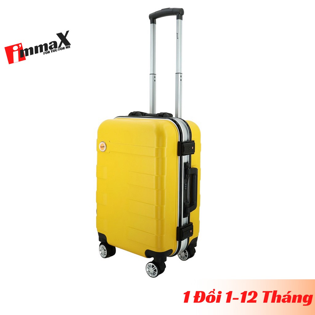 Vali nhựa khung nhôm nắp gập size 20inch immaX A16 bảo hành 2 năm, 1 đổi 1 năm đầu tiên