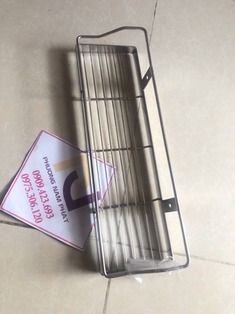 [HÀNG THƯƠNG HIỆU] kệ gia vị trong nhà bếp RTL2 Kệ thẳng lưới 1 tầng inox 304 hàng tăm đặc,kích thước 12x40cm