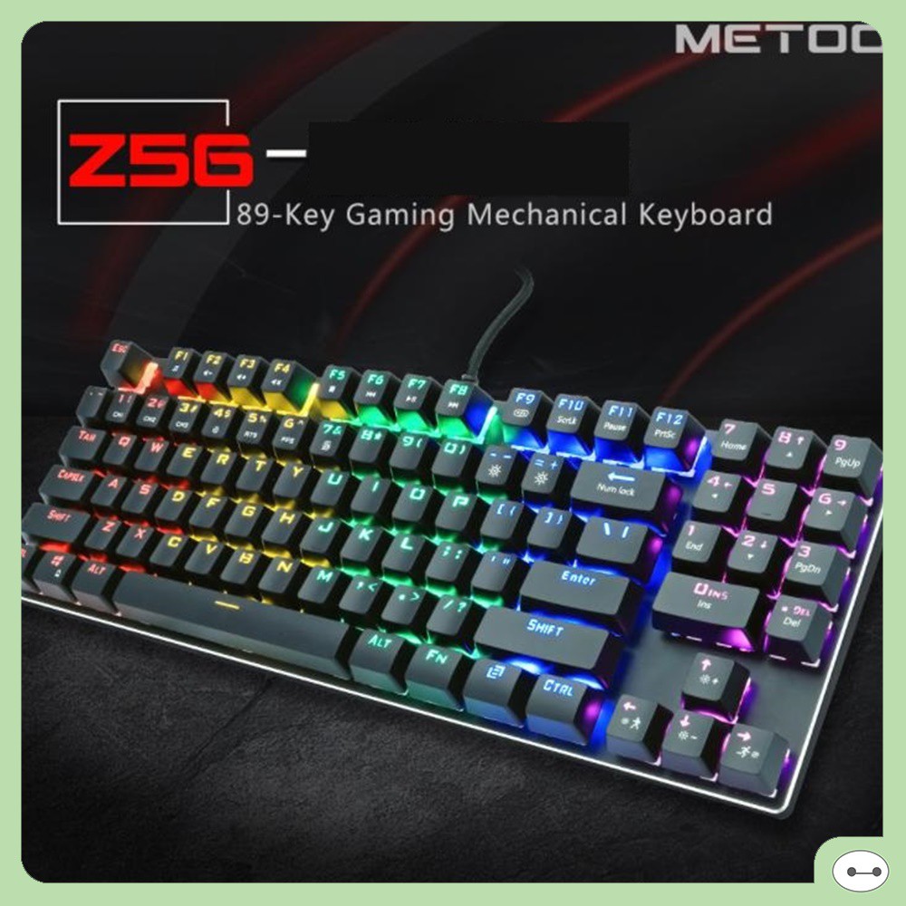 BÀN PHÍM CƠ ZERO METOO Z56 LED RAINBOW (TKL CÓ NUMBLOCK)