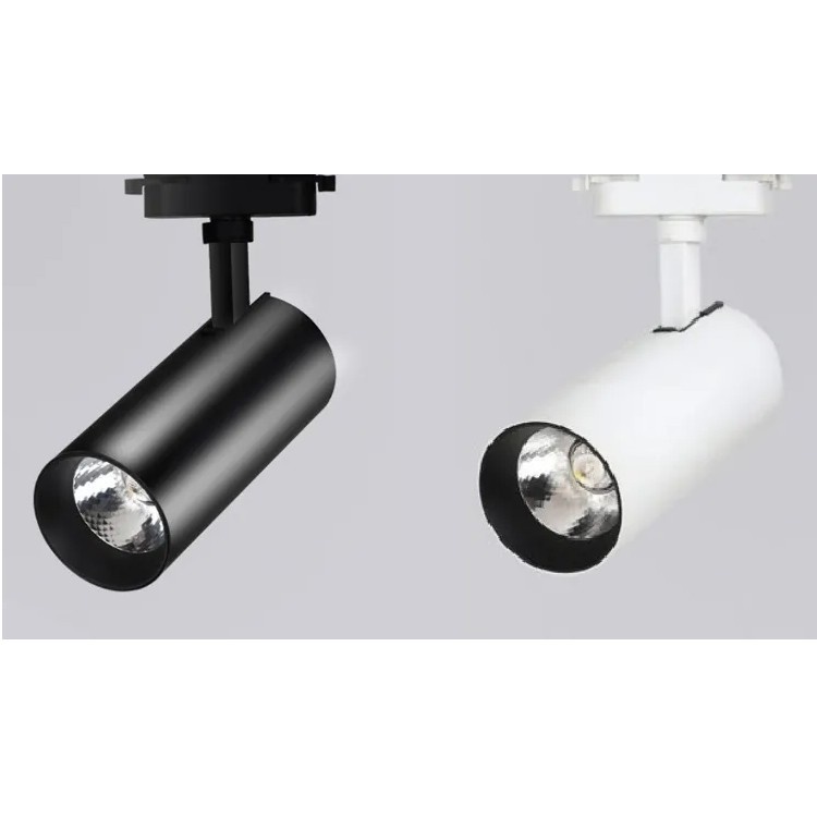 Combo 3 đèn led rọi ray ống bơ 12w + thanh ray 1m.