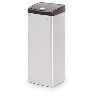Thùng Rác Fitis Nhấn Vuông Inox Lớn 22 Lít STL1-901