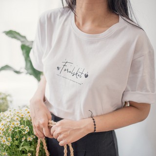 Áo thun in trắng đen cotton 🍄Forelsket 🍄