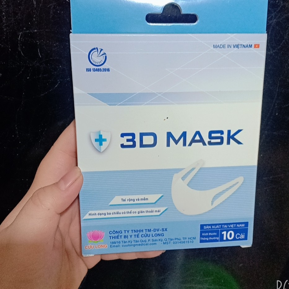 3D Mask Cửu Long_Khẩu Trang Ngăn Khói Bụi Người Lớn | BigBuy360 - bigbuy360.vn