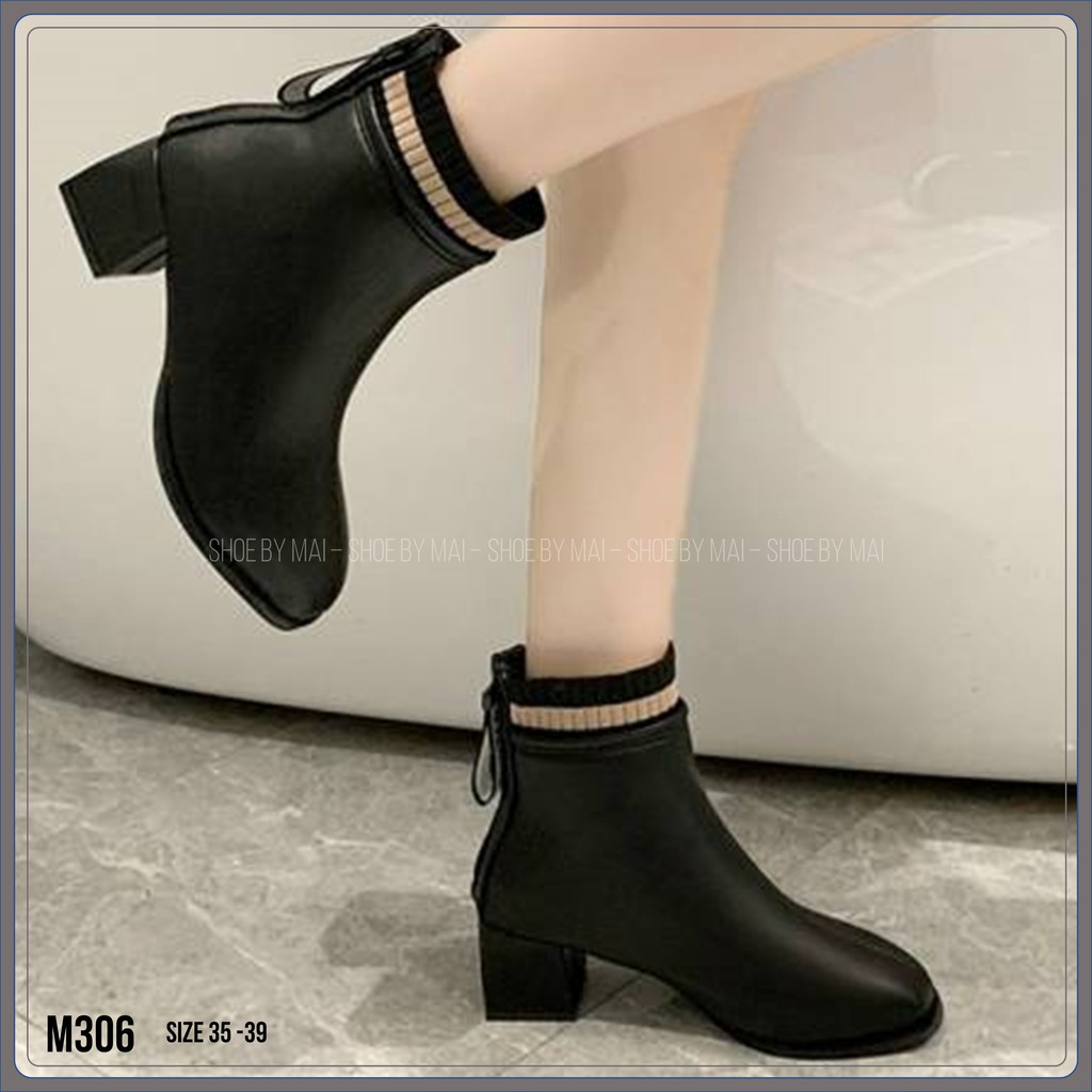 Giày boots nữ, giày nữ cá tính M306 SHOEBYMAI