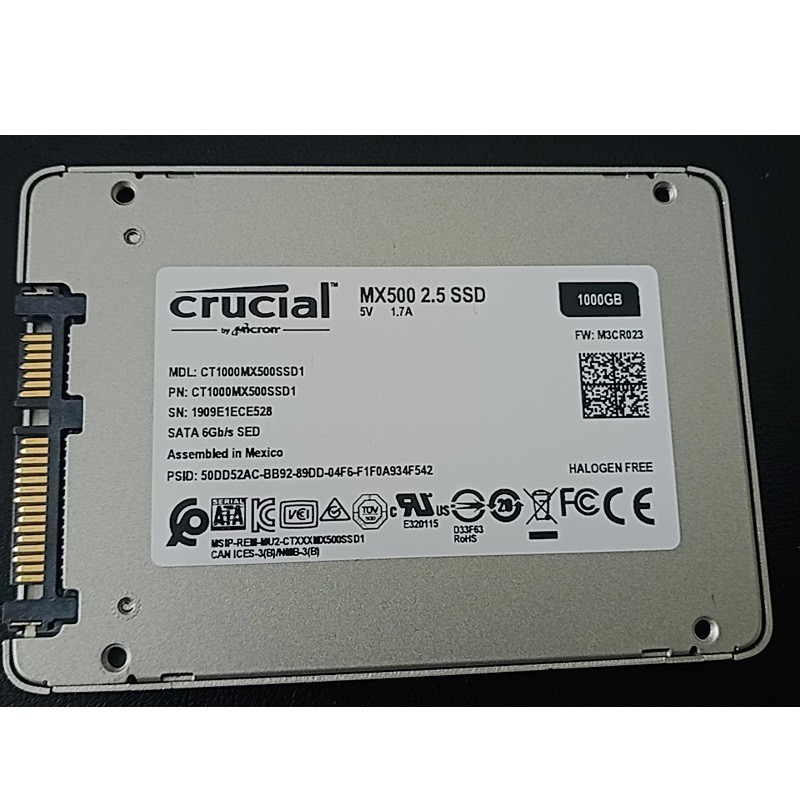 Ổ cứng SSD 1TB, 525GB, 512GB, 500GB Crucial ổ cứng siêu bền và ổn định, hàng tháo máy chính hãng, bảo hành 3 năm