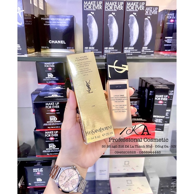 Kem nền cho da dầu YSL All Hours Encre De Peau LN4 mẫu mới nhất