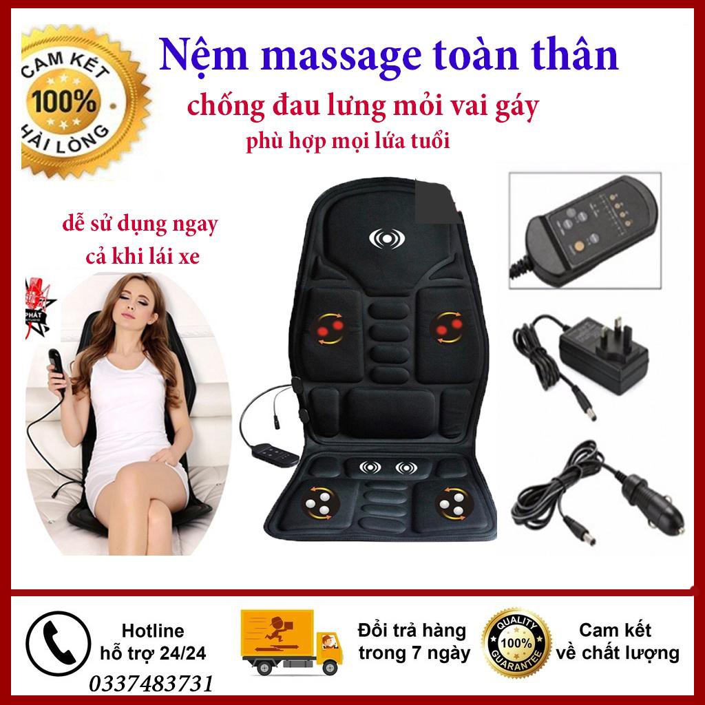 ĐỆM GHẾ MASSAGE TOÀN THÂN TIỆN ÍCH , GIẢM MỆT MỎI CĂNG THẲNG ,