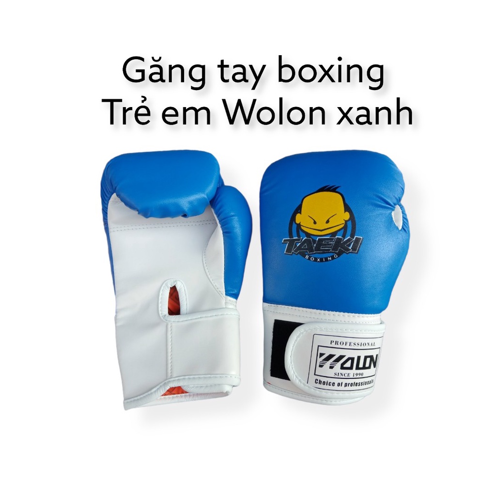 Găng tay boxing trẻ em Wolon đỏ