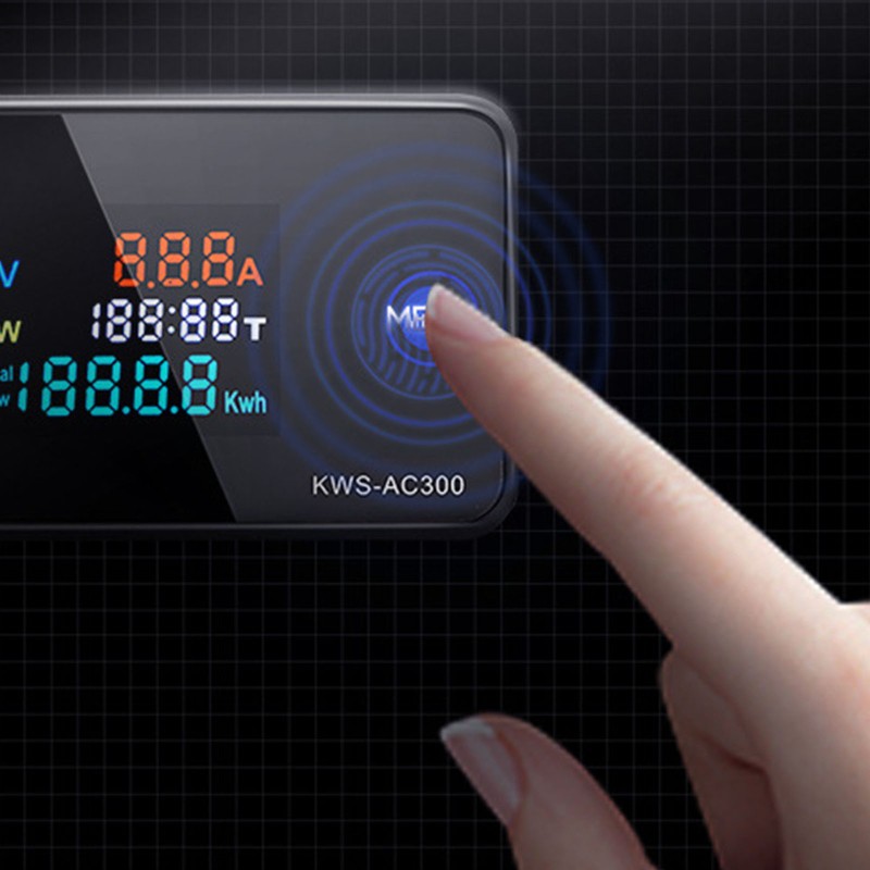 Thiết Bị Đo Điện Áp Ac 50-300v Với Màn Hình Hiển Thị Lcd