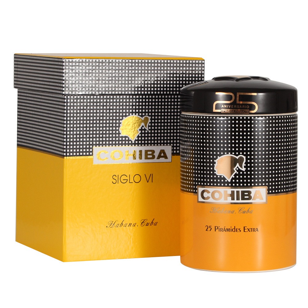 Ống Gốm Sứ đựng 25 Dieu Cohiba BQ5003