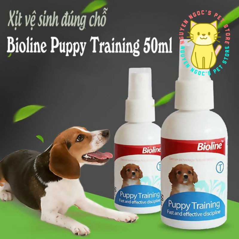 Xịt huấn luyện vệ sinh đúng chỗ cho CÚN BIOLINE PUPPY TRAINING 50ml