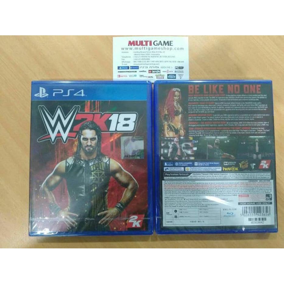 Đĩa Cd Dvd Wwe 2k18 Ps4 Region 3 Tiếng Anh