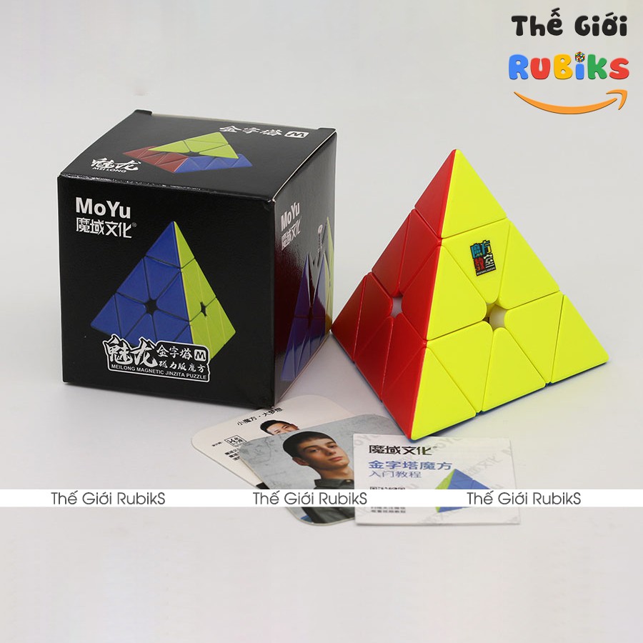 Rubik Pyraminx MoYu MFJS MeiLong Jinzita Pyramid M Tam Giác Có Nam Châm