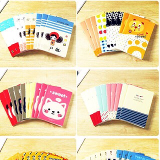 Sổ Tay Sổ Ghi Chép Mini Hàn Quốc Hoạt Hình Dễ Thương