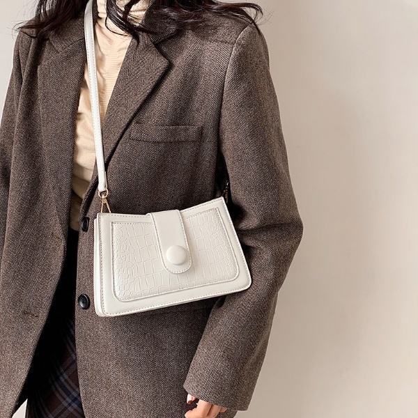 Túi xách nữ mini đeo vai dáng vuông dây da xoắn hợp thời trang, Túi đeo chéo - Tito Shop