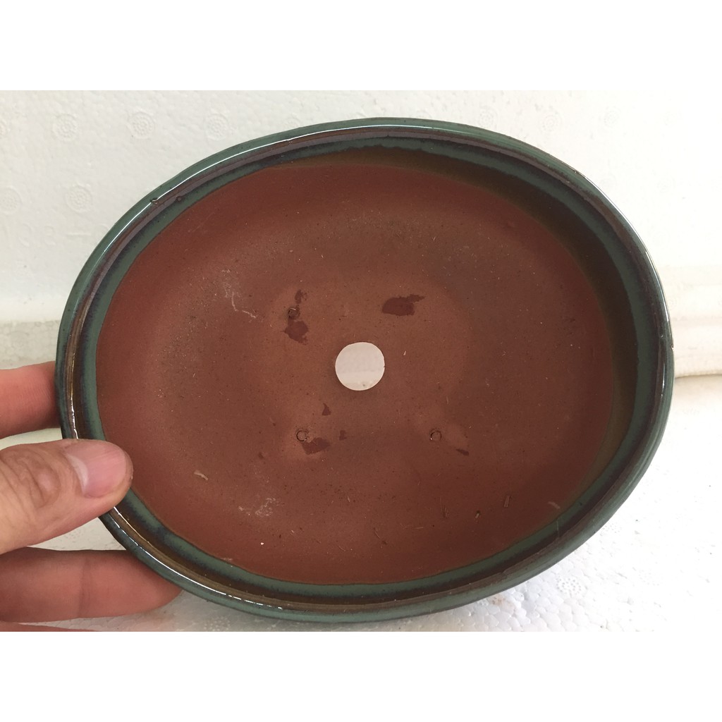 CHẬU GỐM SỨ MINI OVAL 03