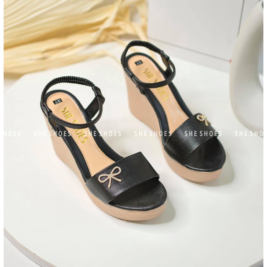 sandal đế xuồng ♥️Freeship♥️ sandal nữ 9p siêu xinh, độc quyền bởi SHE SHOES