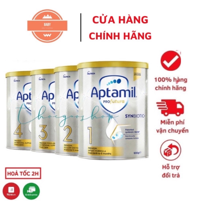 Sữa Aptamil Profutura Úc số 1-2-3-4 900g MẪU MỚI DATE T6/2023
