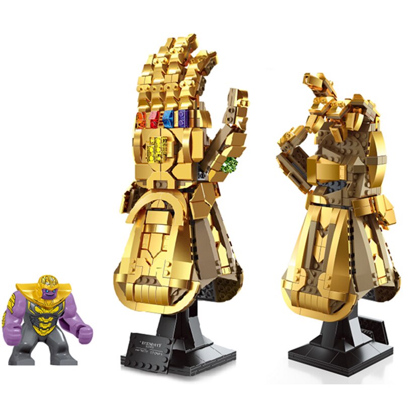 Đồ chơi xếp hình lắp ráp mô hình 2011 FIT 76191 THANOS Infinity Glove Gauntlet Infinity Stone Endgame Gauntlet Glove
