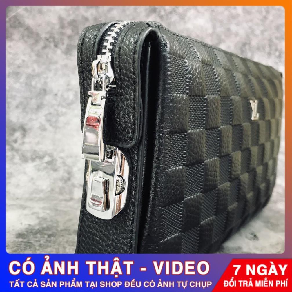 Ví Cầm Tay Nam Da Thật.Clutch Nam khoá số Hàng Cao Cấp