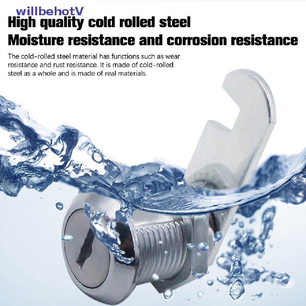 Ổ Khóa An Toàn Kèm 2 Chìa Khóa Cho Cửa Tủ Kéo Tiện Dụng