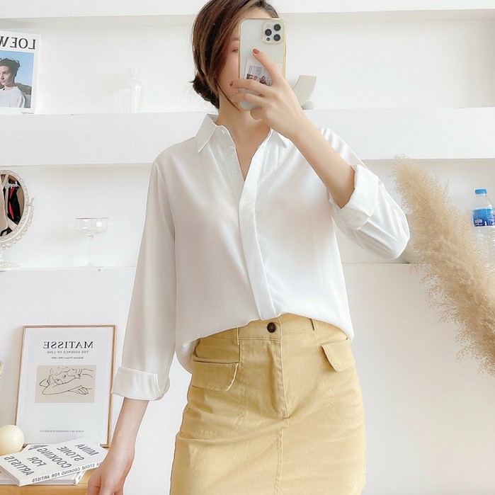 Áo sơ mi lụa 💖 Áo sơ mi nữ cổ Đức 💖 Áo sơ mi công sở cao cấp nhiều màu | BigBuy360 - bigbuy360.vn