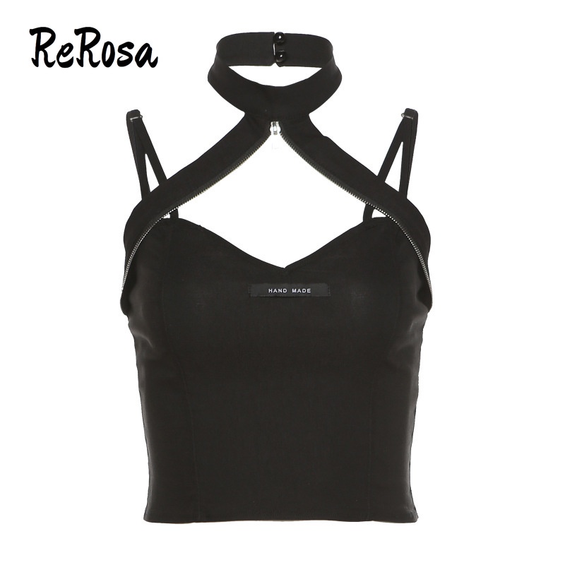 Áo nữ cổ yếm croptop màu sắc thời trang ReRosa