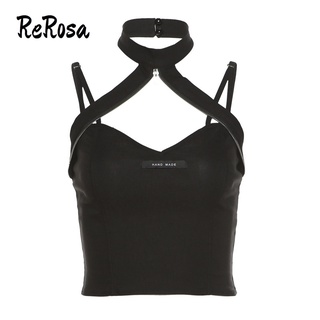 Áo nữ cổ yếm croptop màu sắc thời trang ReRosa