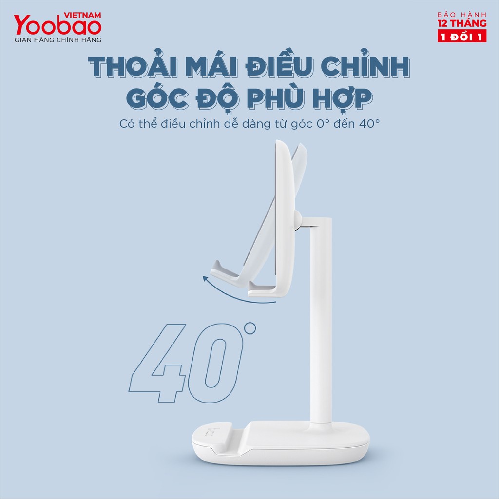 Giá đỡ điện thoại để bàn YOOBAO B1 - Màn hình 4-11 inch Khung gấp gọn - Hàng chính hãng Bảo hành 12 tháng