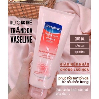 (auth 100%) 320ml cỡ đại Dưỡng Thể Trắng Da Vaseline Healthy White Perfect Serum 10X 320ml