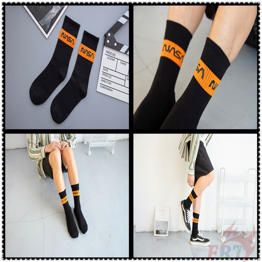 ❀ NASA Funny Letters Cotton Socks ❀ 1Pair HipHop Fashion Hipster Street Skateboard Unisex Short Socks