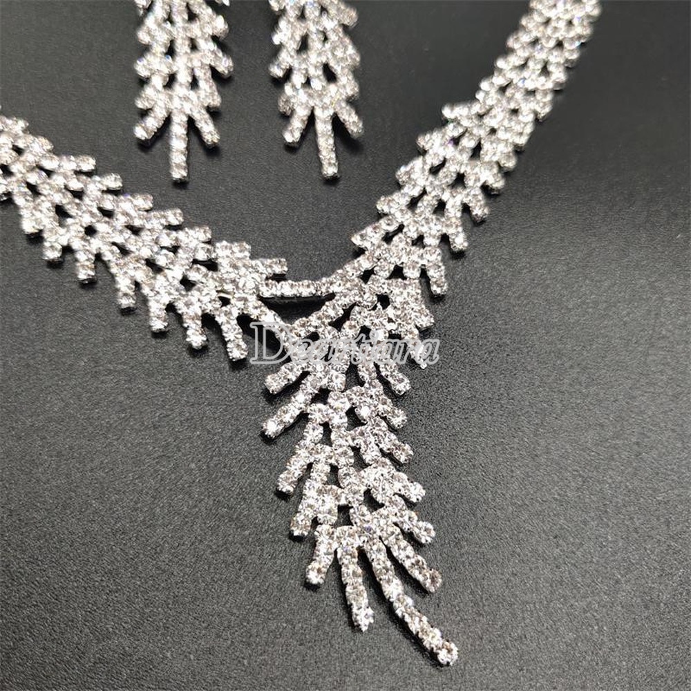 Bộ Vòng cổ Và Bông Tai Thời Trang Âu Mỹ Cho Cô Dâu