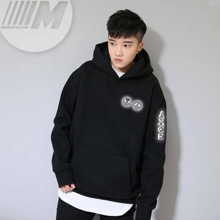 HOT HOT !!! Áo Hoodie One Piece Râu Trắng Phản Quang Chất Nỉ Bông Cao Cấp Siêu Ấm