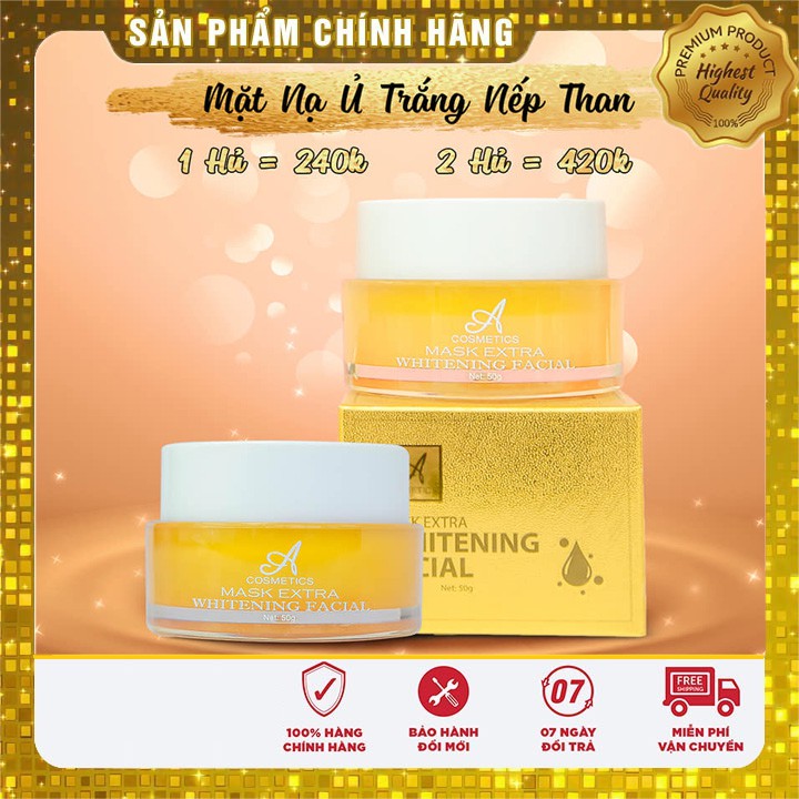 [Chính hãng] ủ trắng face nạ ủ nếp than A cosmetics mask extra whitening facial | BigBuy360 - bigbuy360.vn