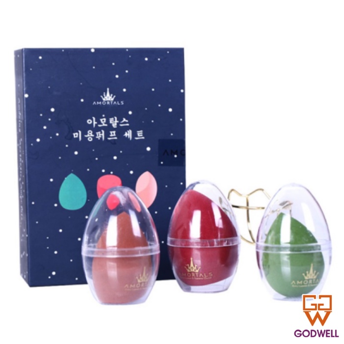 [AMORTALS] Set 3 bông mút trang điểm Beauty Blender Set