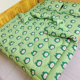 Bộ gra giường 5 món ẢNH THẬT shop chụp