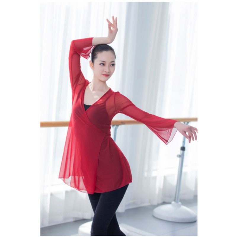 Áo múa cổ trang buộc dây A98, tặng áo 2 dây | BigBuy360 - bigbuy360.vn