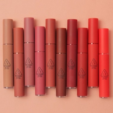 Bộ sưu tập son 3CE Velvet Lip Tint  có sẵn.