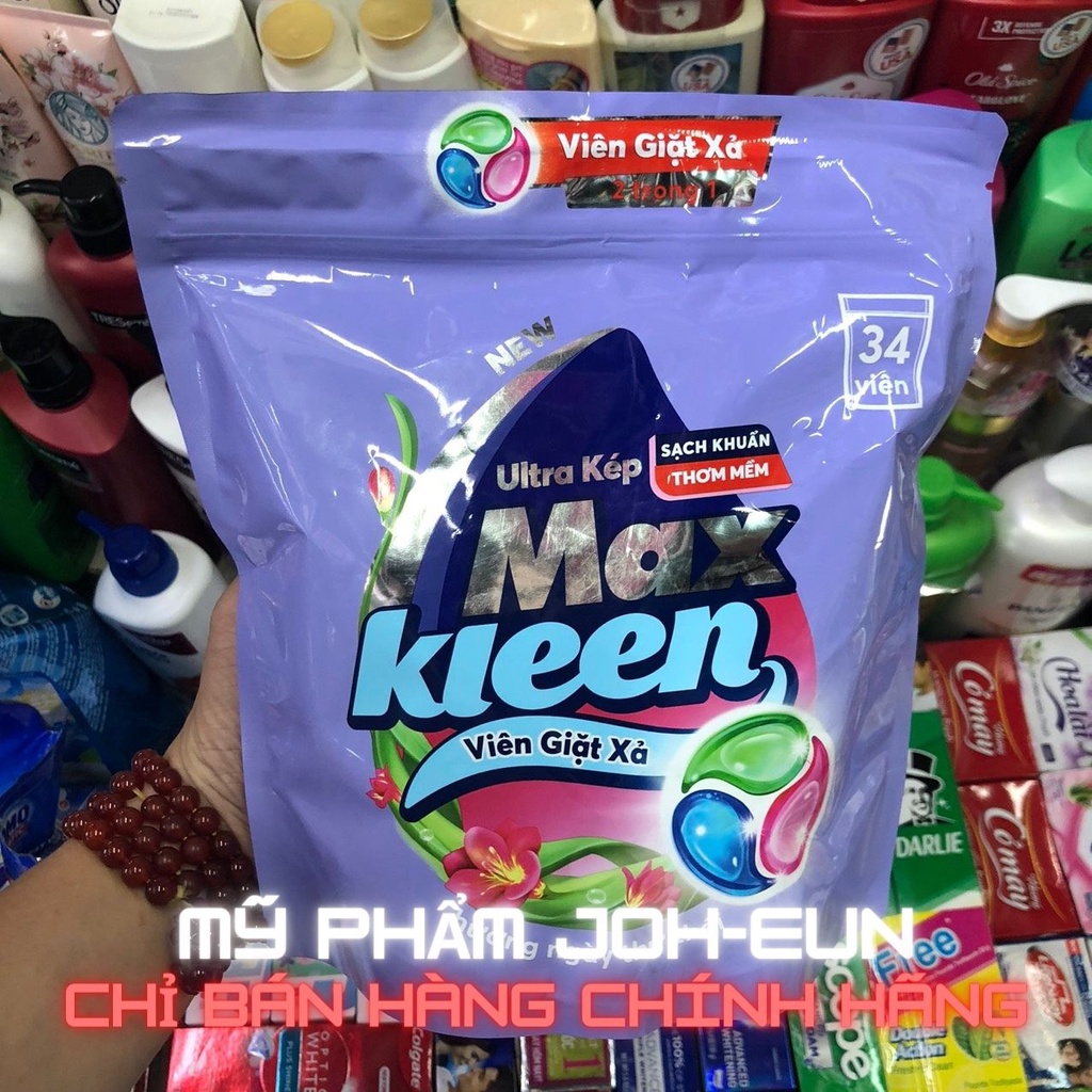 Túi viên giặt xả MaxKleen Hương ngày thư thái (34 viên/ túi)