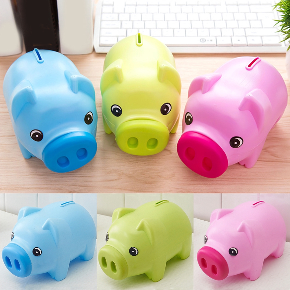 Cute Cartoon Piggy Bank For Children Or Lovers Home Decoration Child Present Money Saving Cans