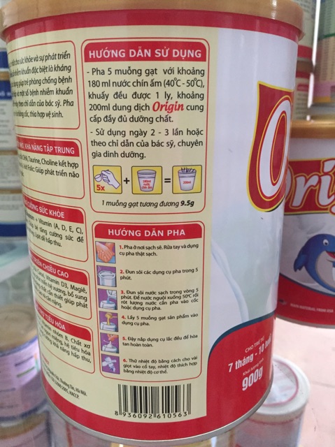 Sữa Origin viện dinh dưỡng