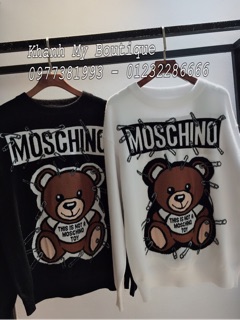 Áo len lông thỏ Moschino