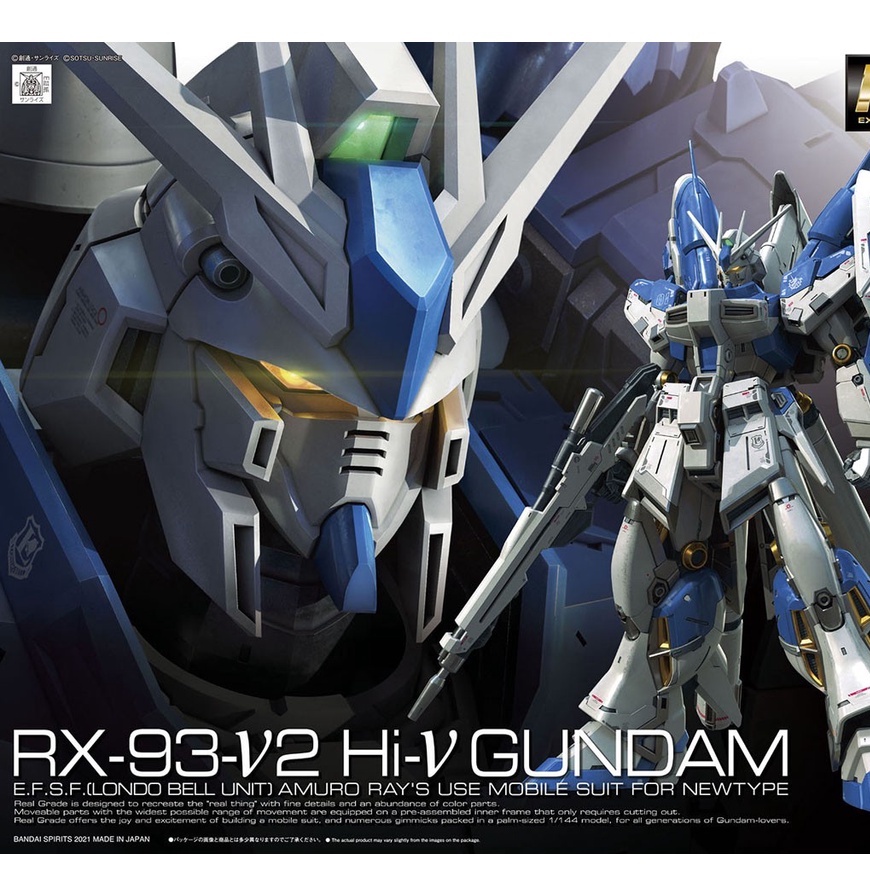 Mô hình lắp ráp Gunpla - BANDAI - RG 1/144 Hi-Nu Gundam