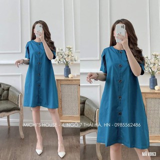 Váy bầu hè cộc tay mẫu mới-đầm bầu xinh thiết kế sang chảnh cho mẹ bầu