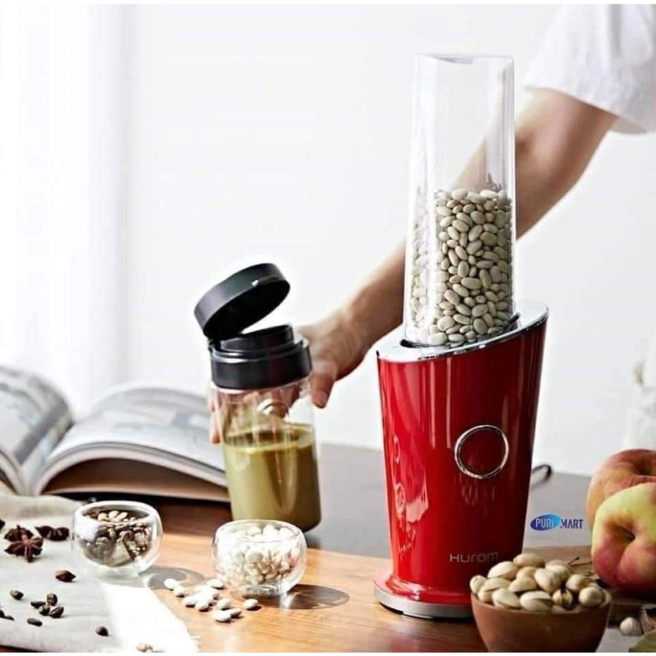 Máy xay sinh tố Hurom mini, màu đỏ, kem, Chính hãng Hàn, Bảo hành 24 thắng