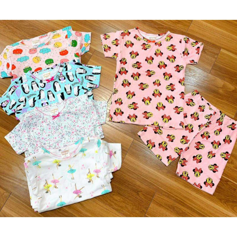 Bộ Cộc Tay Bé Gái size đại Gymboree xuất dư/ bộ bé gái bozip tay ngắn