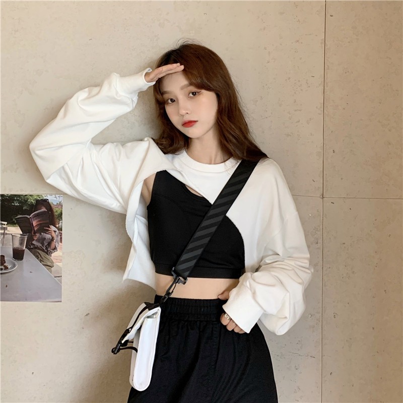[Mã WASKT304 giảm 15% tối đa 30K đơn 99K] [SẴN] Áo khoác croptop thun Ulzzang Quảng Châu ATC61 | BigBuy360 - bigbuy360.vn