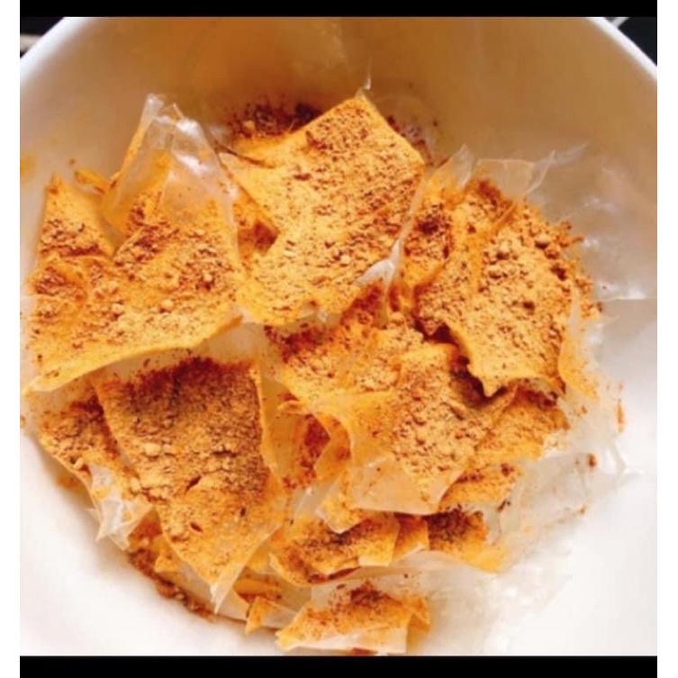 Bánh tráng dẻo phơi sương mix hành phi muối nhuyễn satế tắc