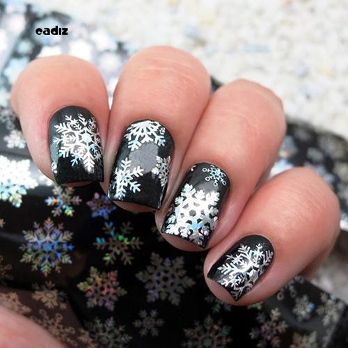 [Hàng mới về] Miếng dán họa tiết chủ đề Giáng Sinh dùng để trang trí móng nghệ thuật độc đáo