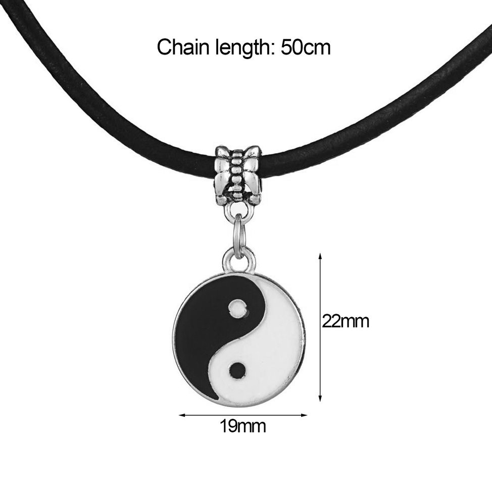 vòng cổ Mặt Âm Dương Âm Dương Unisex